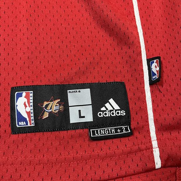 Adidas Allen Iverson Philadelphia 76ers Phila Jersey Red L +2 2007-09 Rare HTF - Picture 5 of 11
